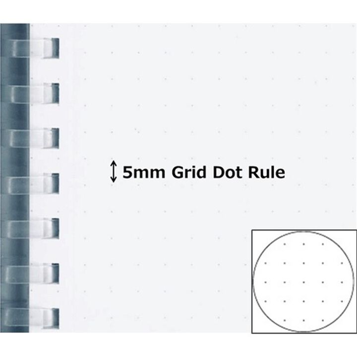 Kokuyo Soft Ring Notebook - Clear | Dot Grid
