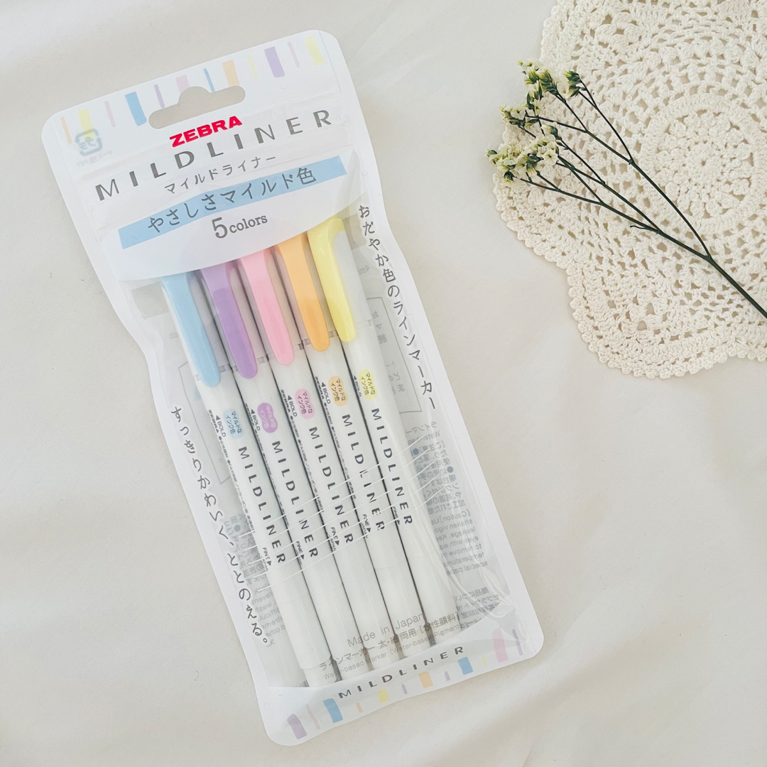 Zebra Mildliner Brush Pens - Refresh Bright