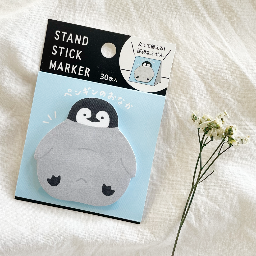 Sticky Note Stand Stick Marker - Penguin