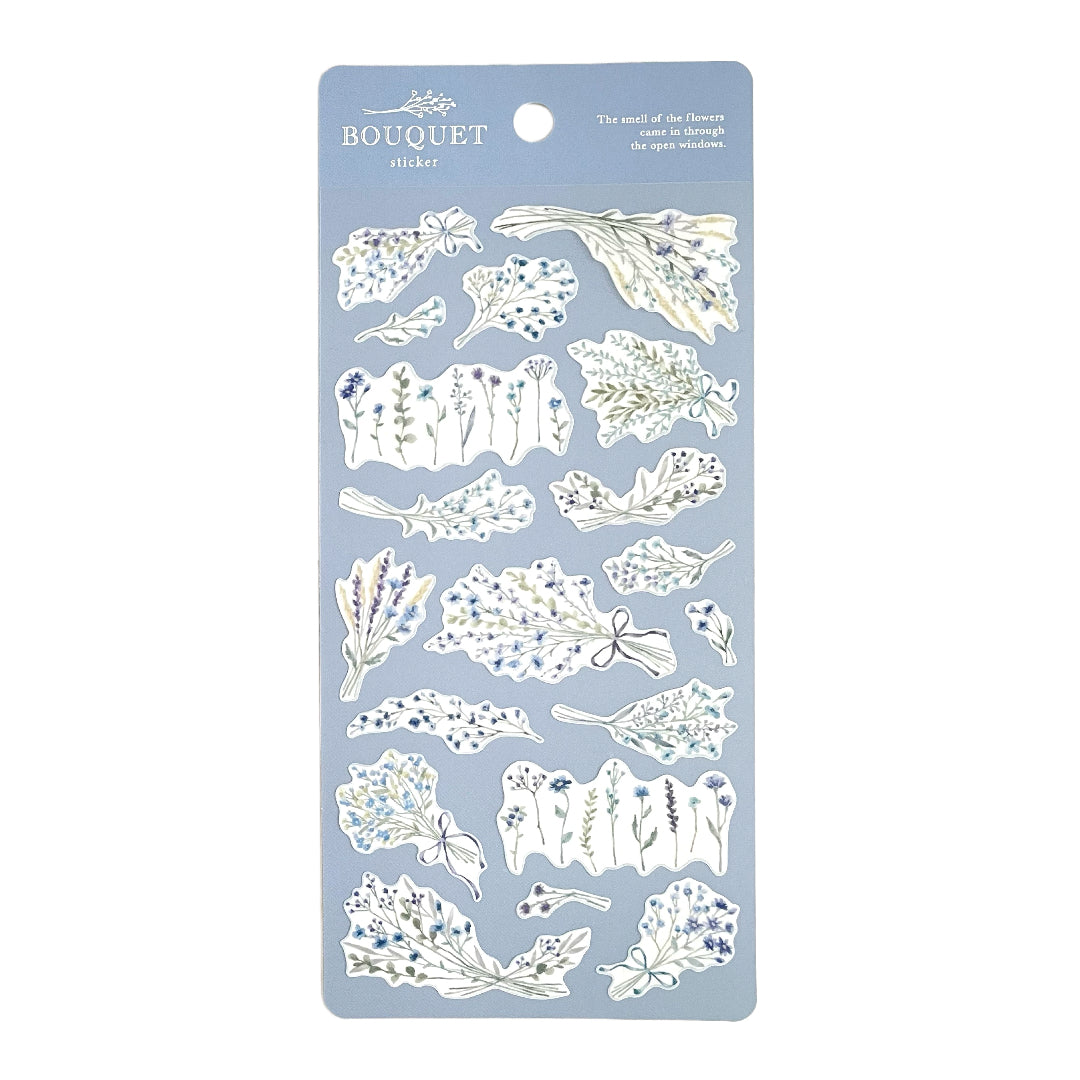 Bouquet Sticker - Blue