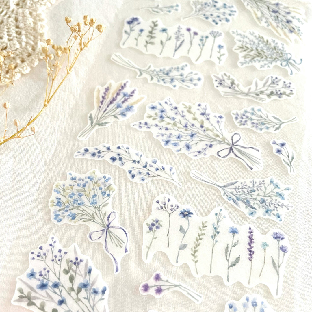 Bouquet Sticker - Blue