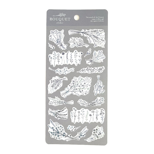 Bouquet Sticker - Gray