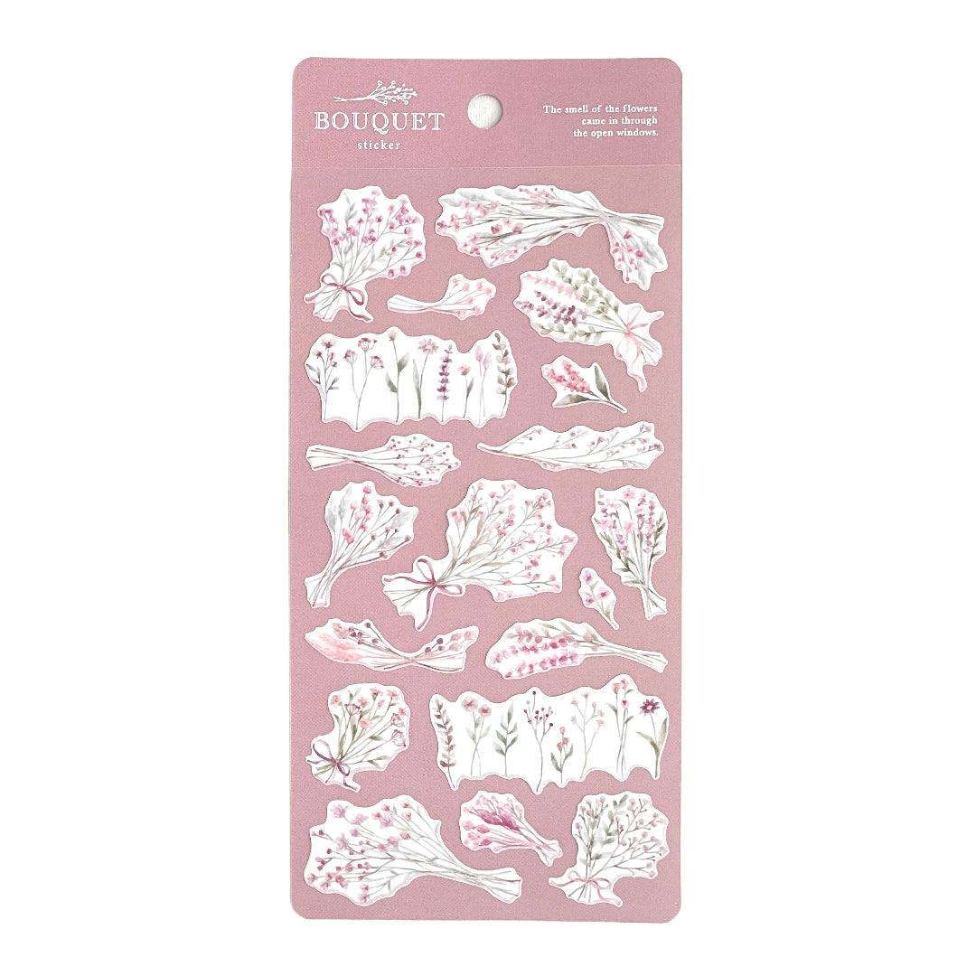 Bouquet Sticker - Pink