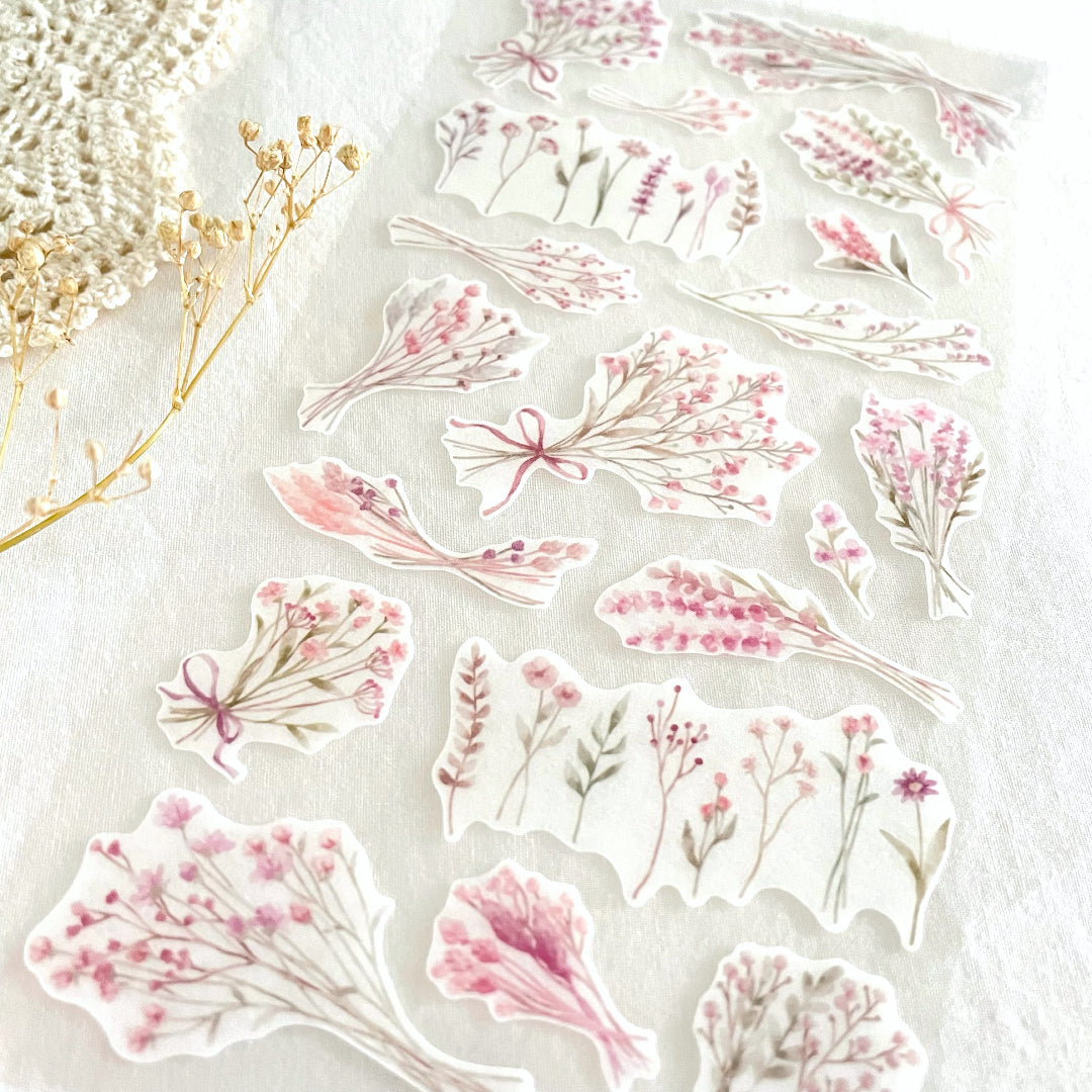 Bouquet Sticker - Pink