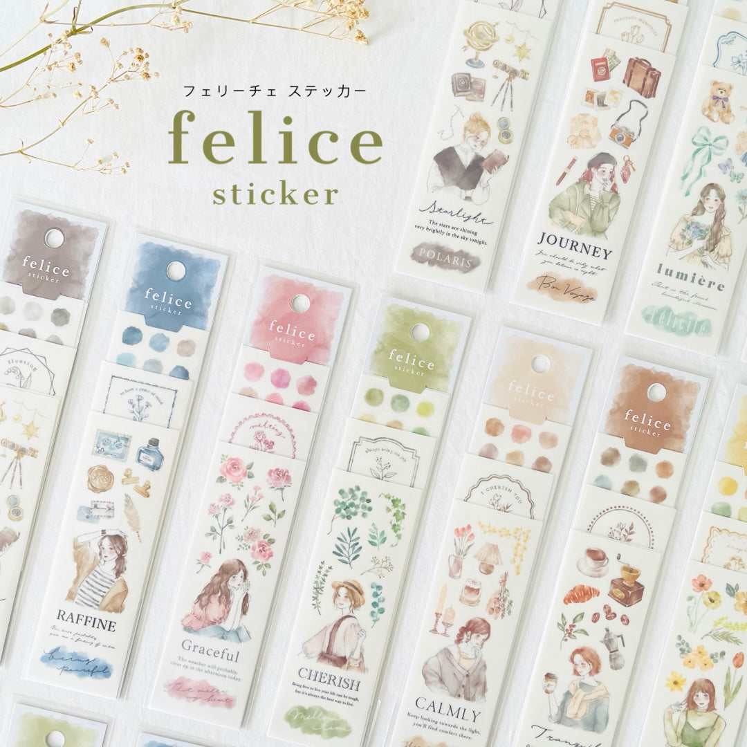 Felice Sticker - Pink Flower