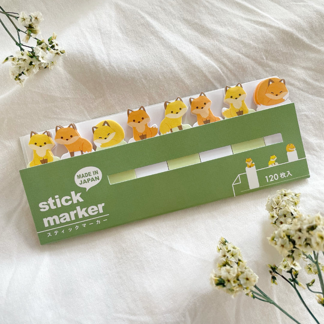 Fox Sticky Notes Sticky Note Stick Marker - Fox – MIZU NO OTO