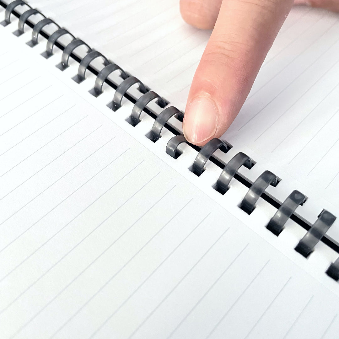 Notebook With Rings Kokuyo Soft Ring Notebook - Black | Horizontal Ruled – MIZU NO OTO