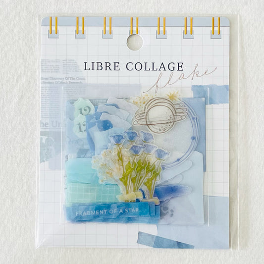 Libre Collage Flake - Blue