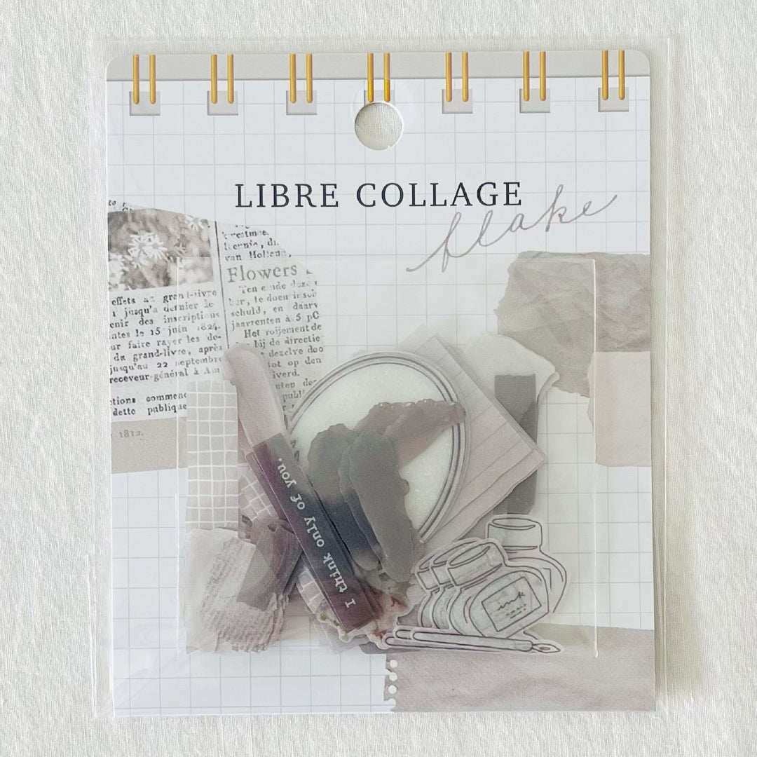 Libre Collage Flake - Gray