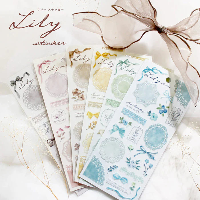 Lily Sticker - Pearl Blue