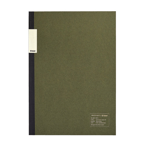 Kleid Olive Notebook - A5 | 2mm Grid