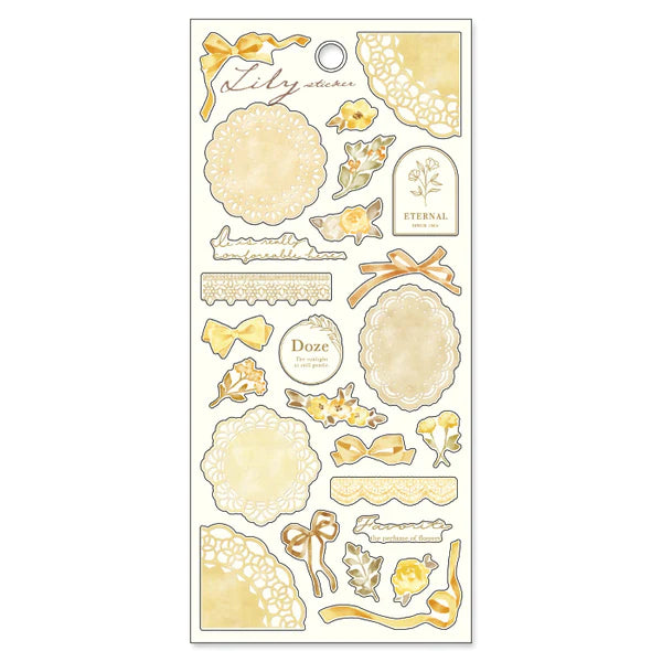 Lily Sticker - Chrome Yellow