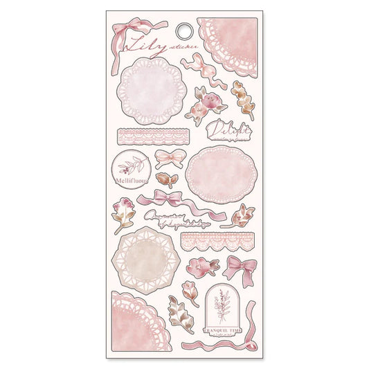 Lily Sticker - Classic Pink
