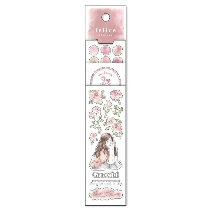 Felice Sticker - Pink Flower