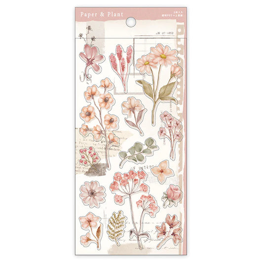 stickers_paperplant_pink_japanese stationery_mizunooto