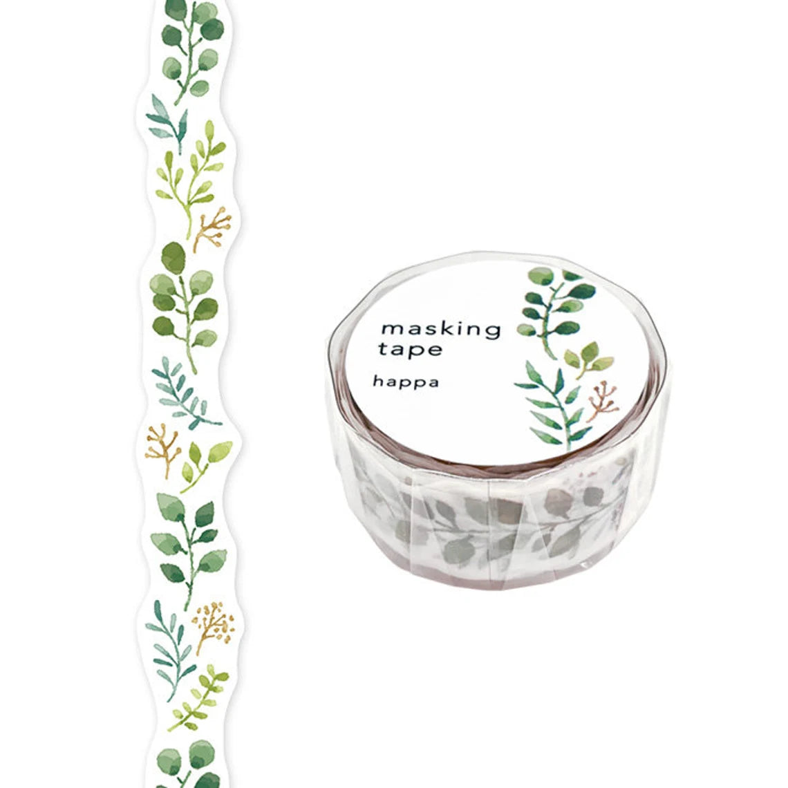 die cut washi tape_leaves_japanese stationery_mizunooto