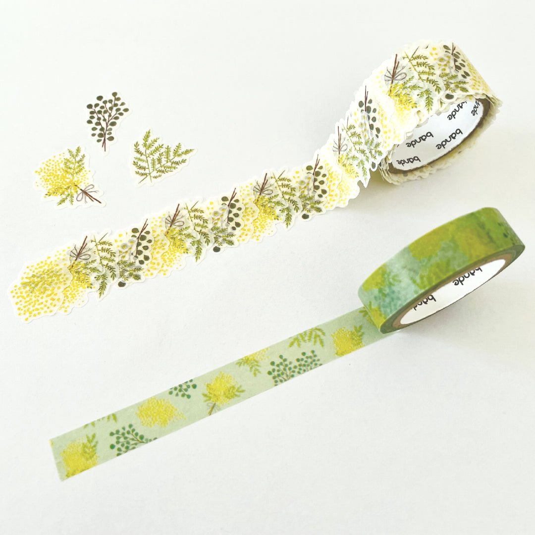 'Hana Kotoba' Series Washi Tape Sticker Set - Mimosa