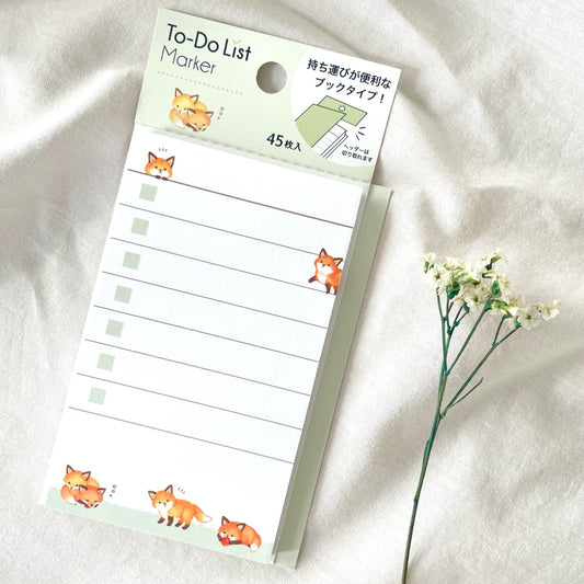 Sticky Note To-Do List Marker - Fox