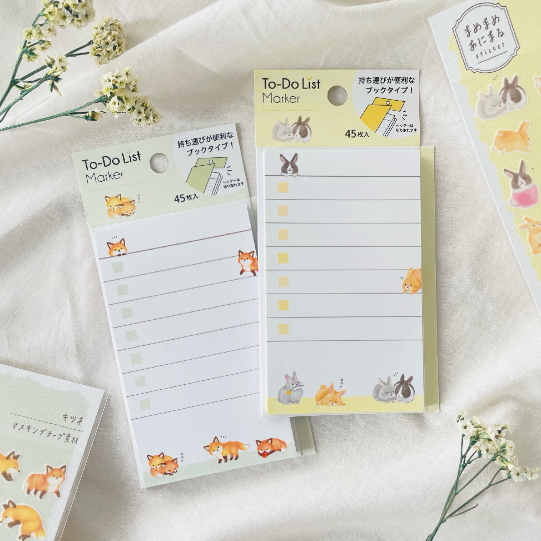 Fox Sticky Notes Sticky Note To-Do List Marker - Fox – MIZU NO OTO